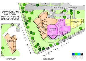 Salvation Army Ministry Centre Drawing by Hodgkison Architects Adelaide