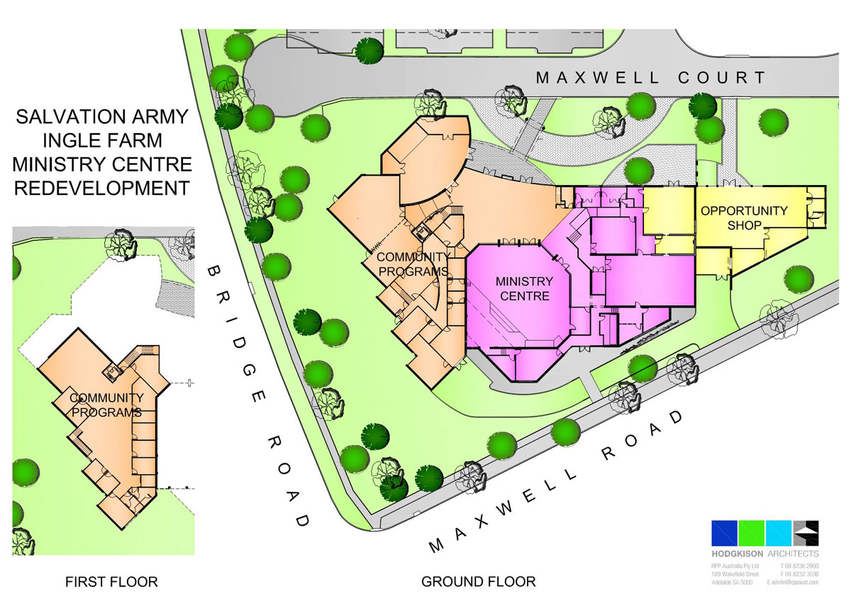 Salvation Army Ministry Centre Drawing by Hodgkison Architects Adelaide