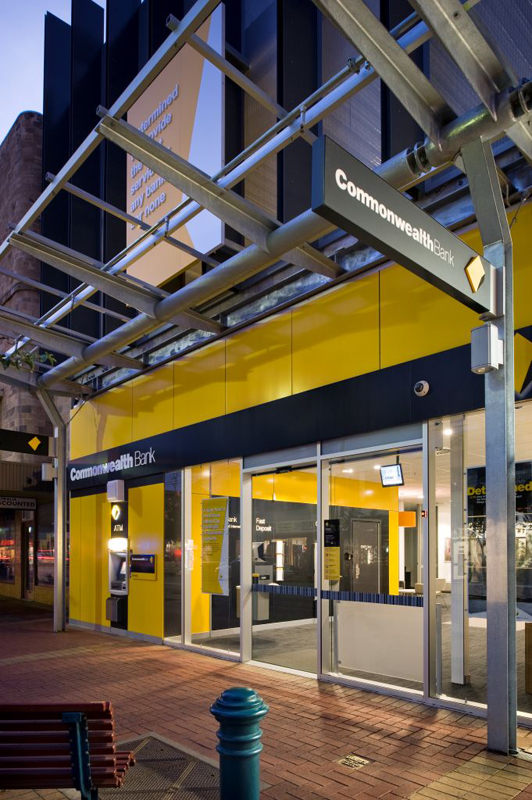 CBA Glenelg Signage Design by Hodgkison Adelaide Architects