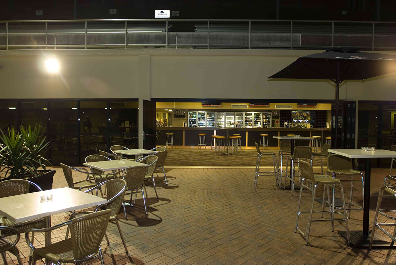 Glenelg Football Club Outdoor Seating Design by Hodgkison Adelaide Architects