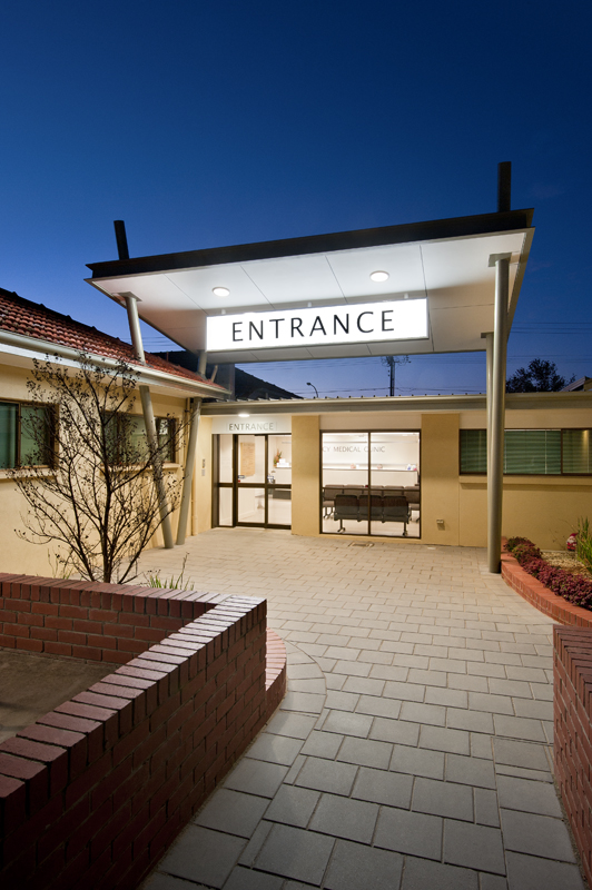 Regency Medical Clinic Entrance Design by Hodgkison Adelaide Architects