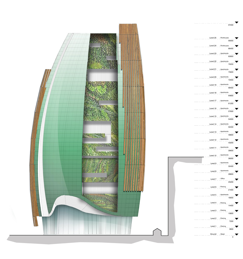 Architectural Design 3D Multistorey Floor Section