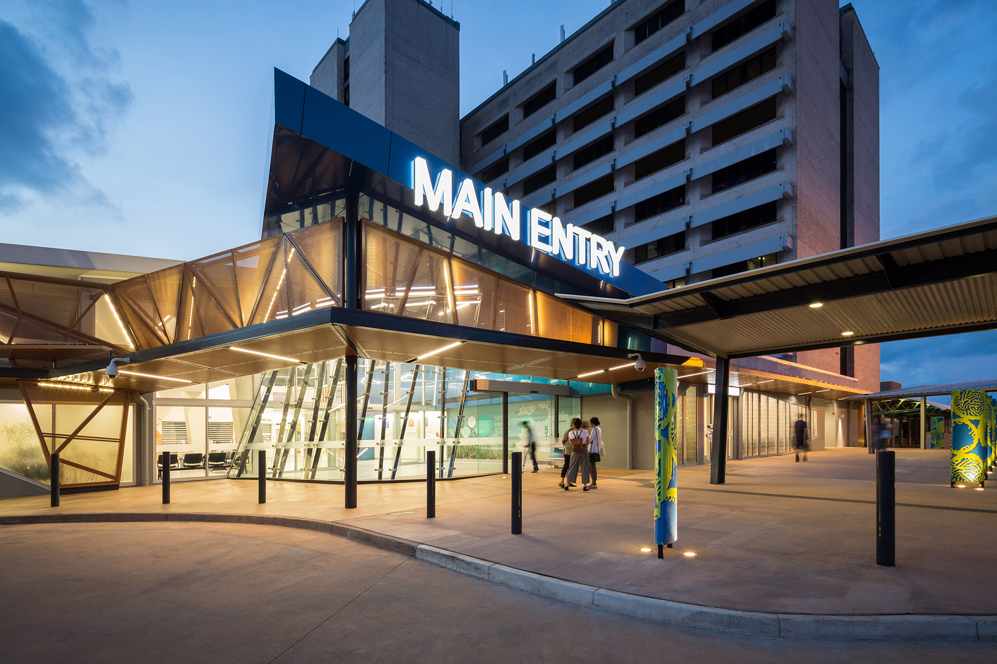Royal Darwin Hospital Main Entry Design by Hodgkison Architects