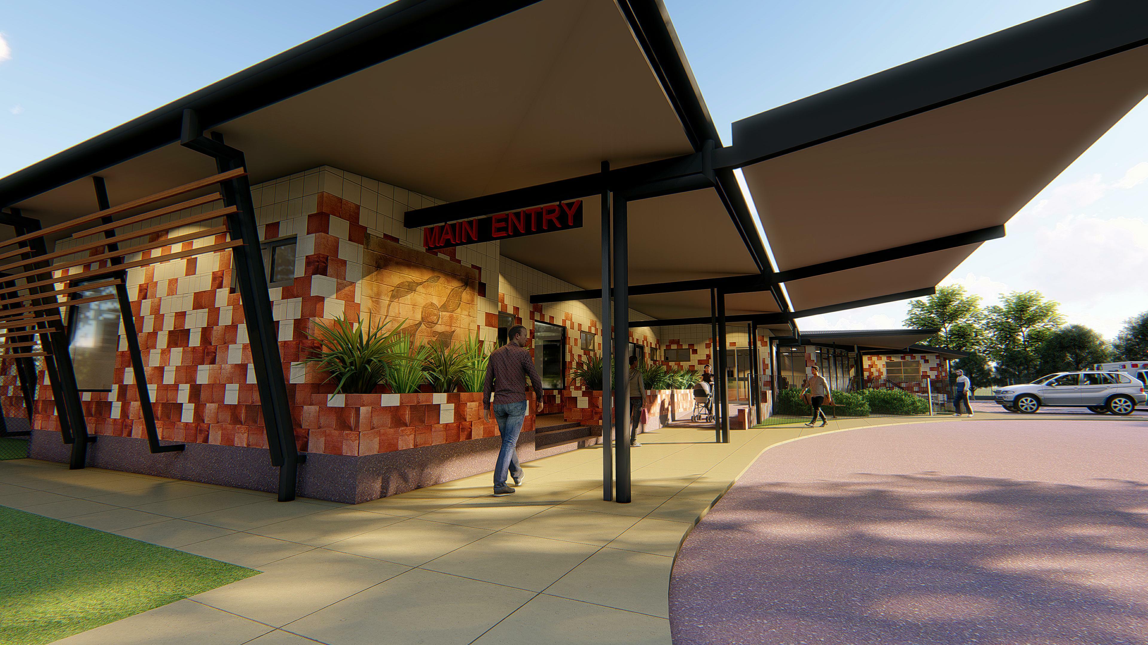 Nightcliff Renal Centre External Graphic Representation by Hodgkison Architects