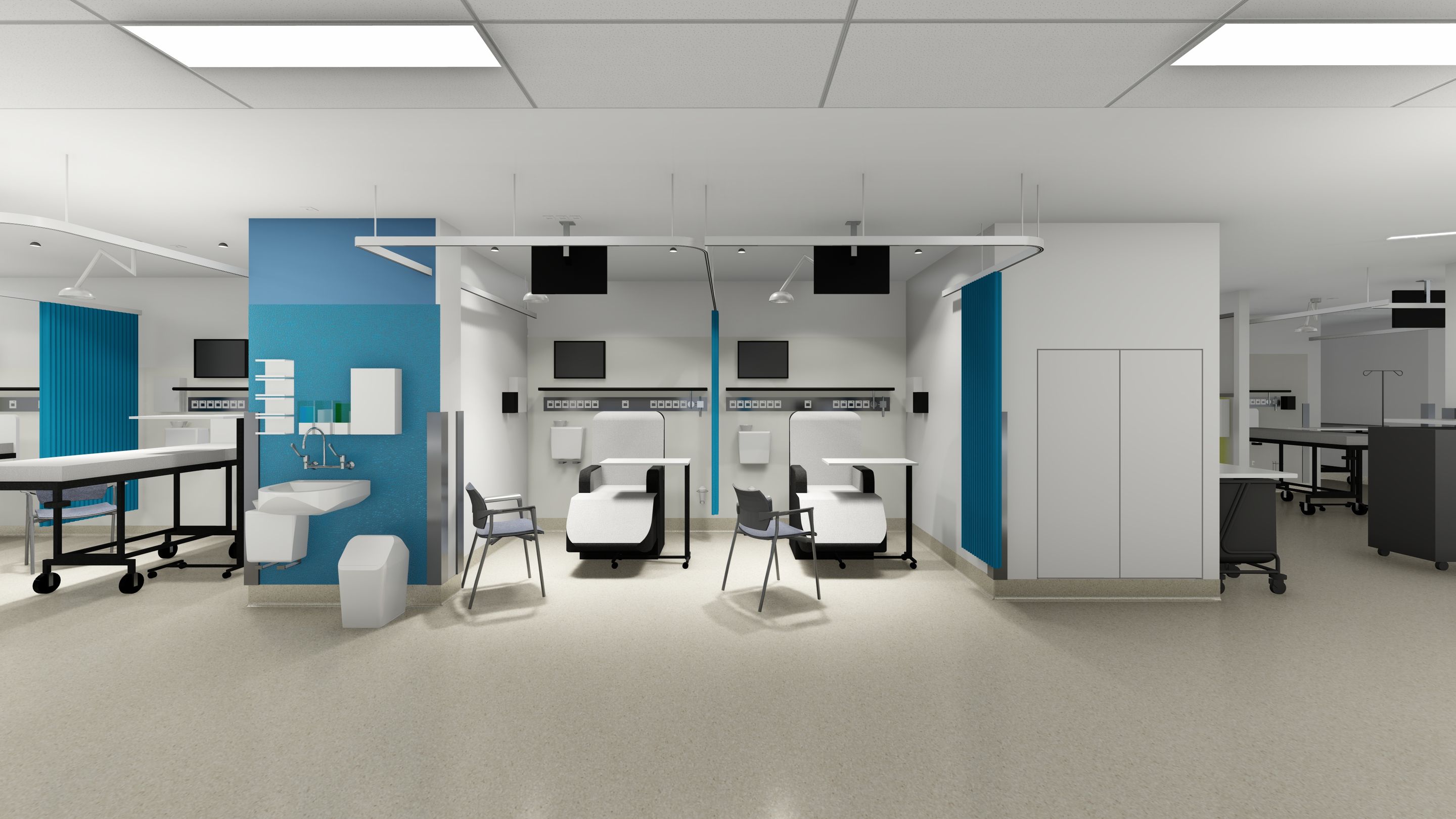 The Memorial Hospital Paediatric Recovery Unit graphic representation by Hodgkison Architects