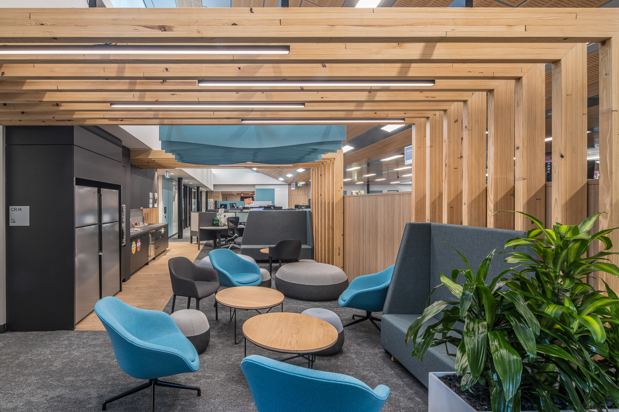 Corporate break out space designed by Hodgkison Architects Adelaide