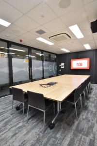 Corporate meeting room designed by Hodgkison Architects Adelaide