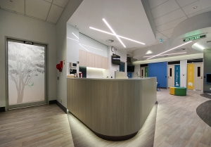 The Memorial Hospital Paediatric Day Stay Reception Hodgkison Architects Photography by Ross Williams