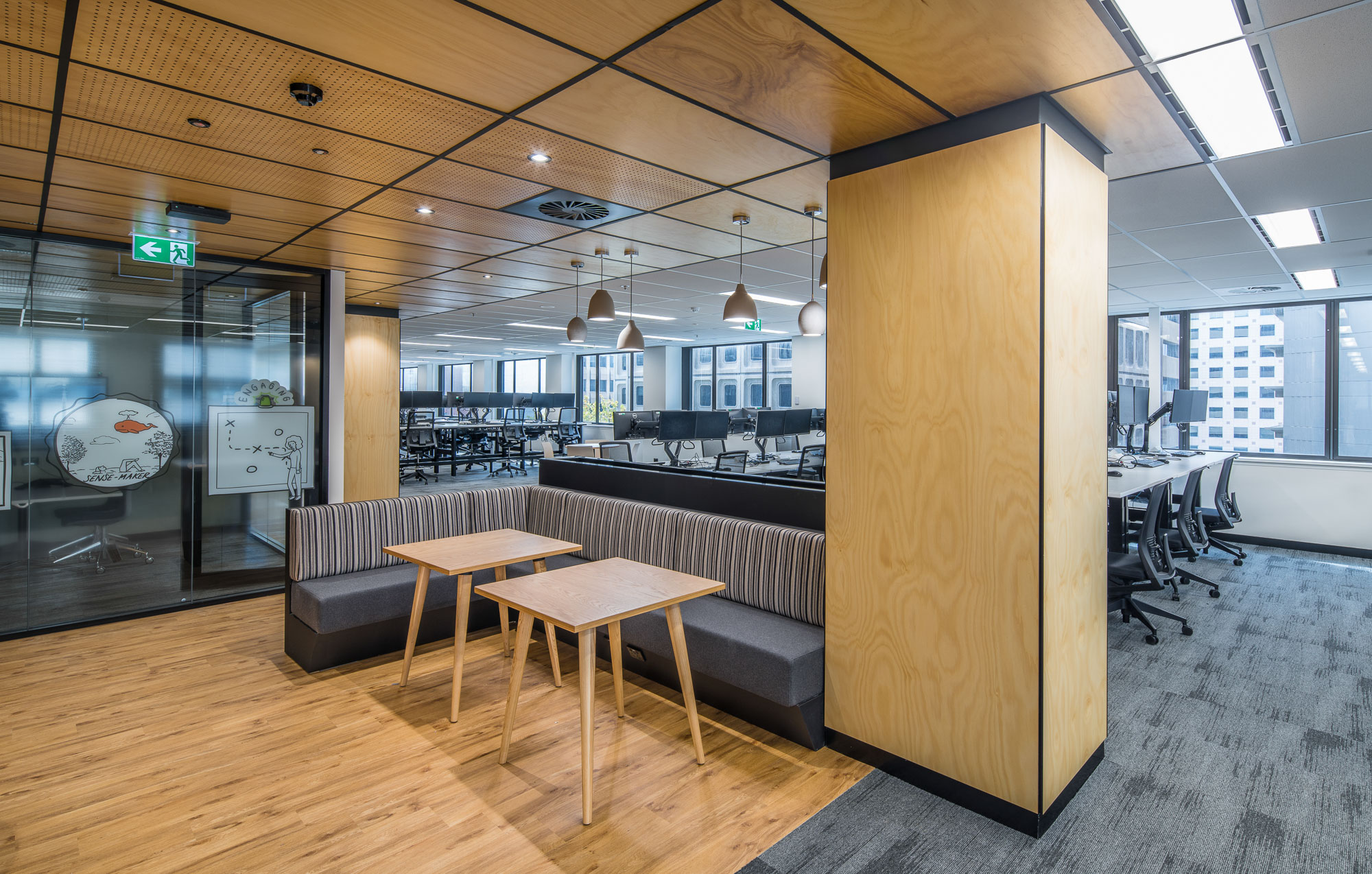 Hodgkison designed fitout at Aurecon Adelaide