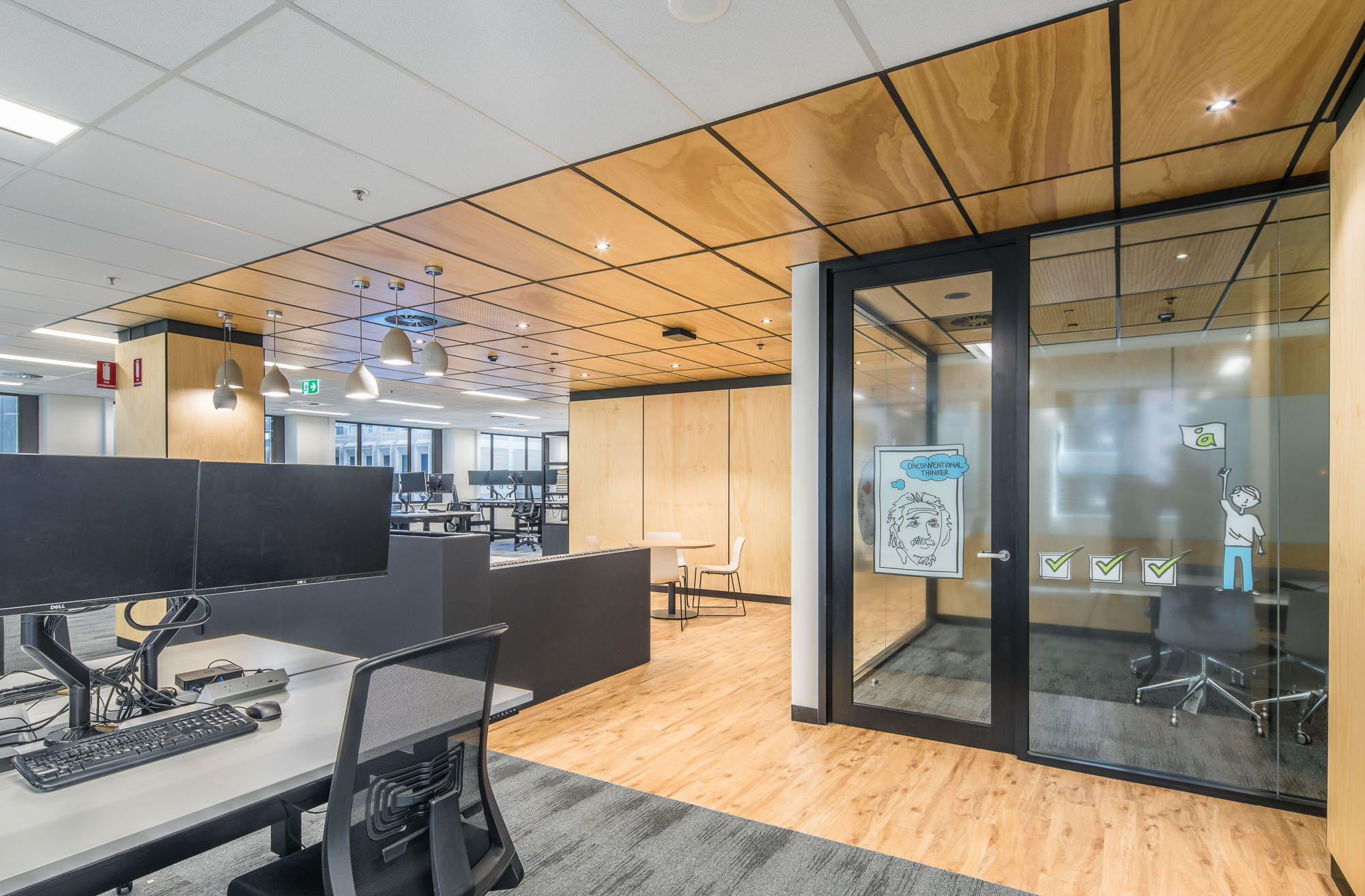 Hodgkison designed fitout at Aurecon Adelaide