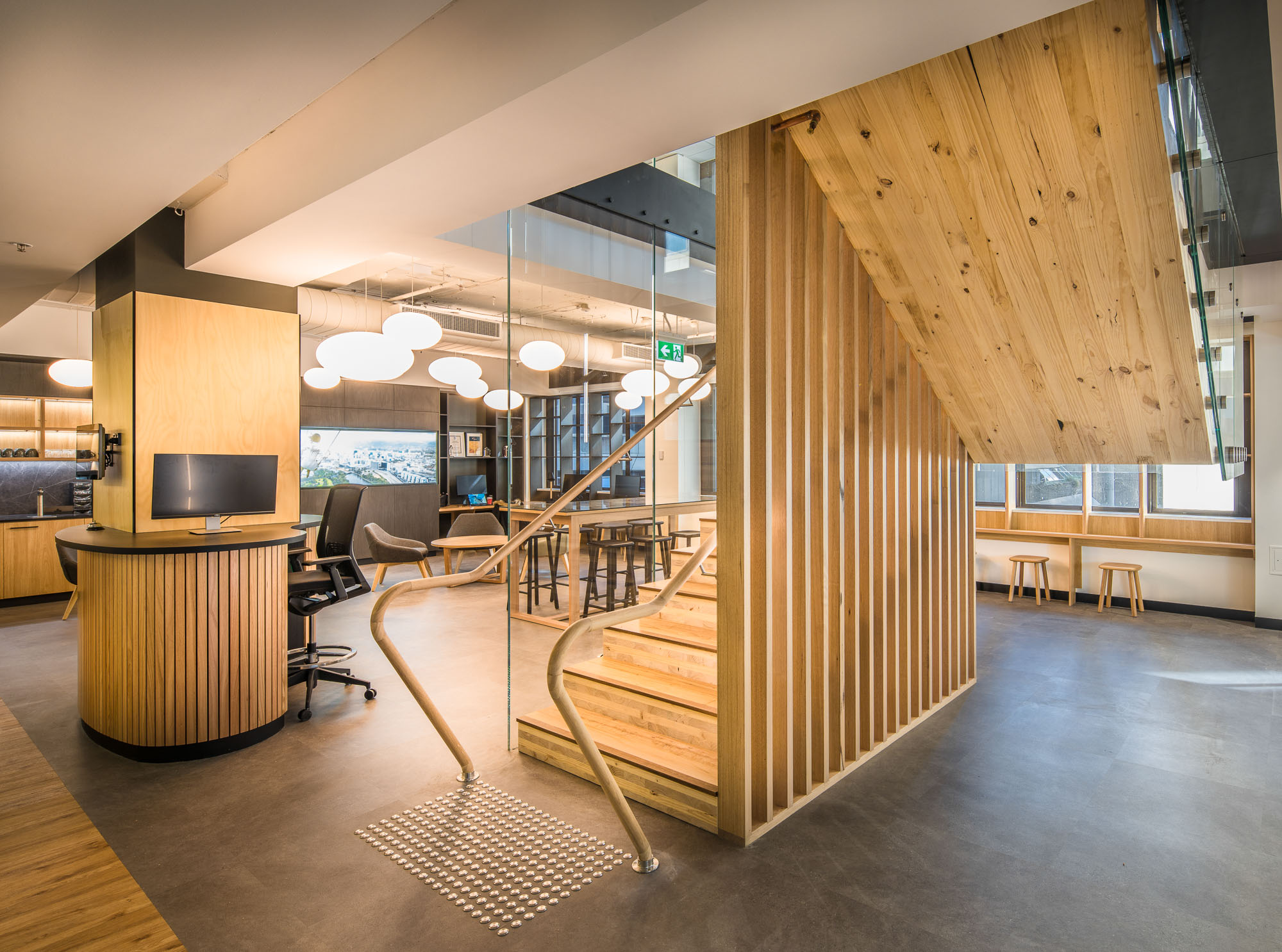 Hodgkison designed fitout at Aurecon Adelaide