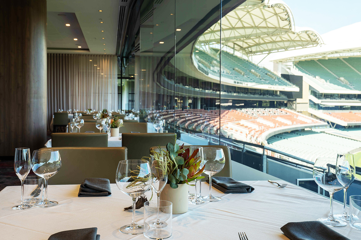 Table with a view Adelaide Oval