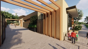 Hodgkison Kings Baptist Grammar School walkway
